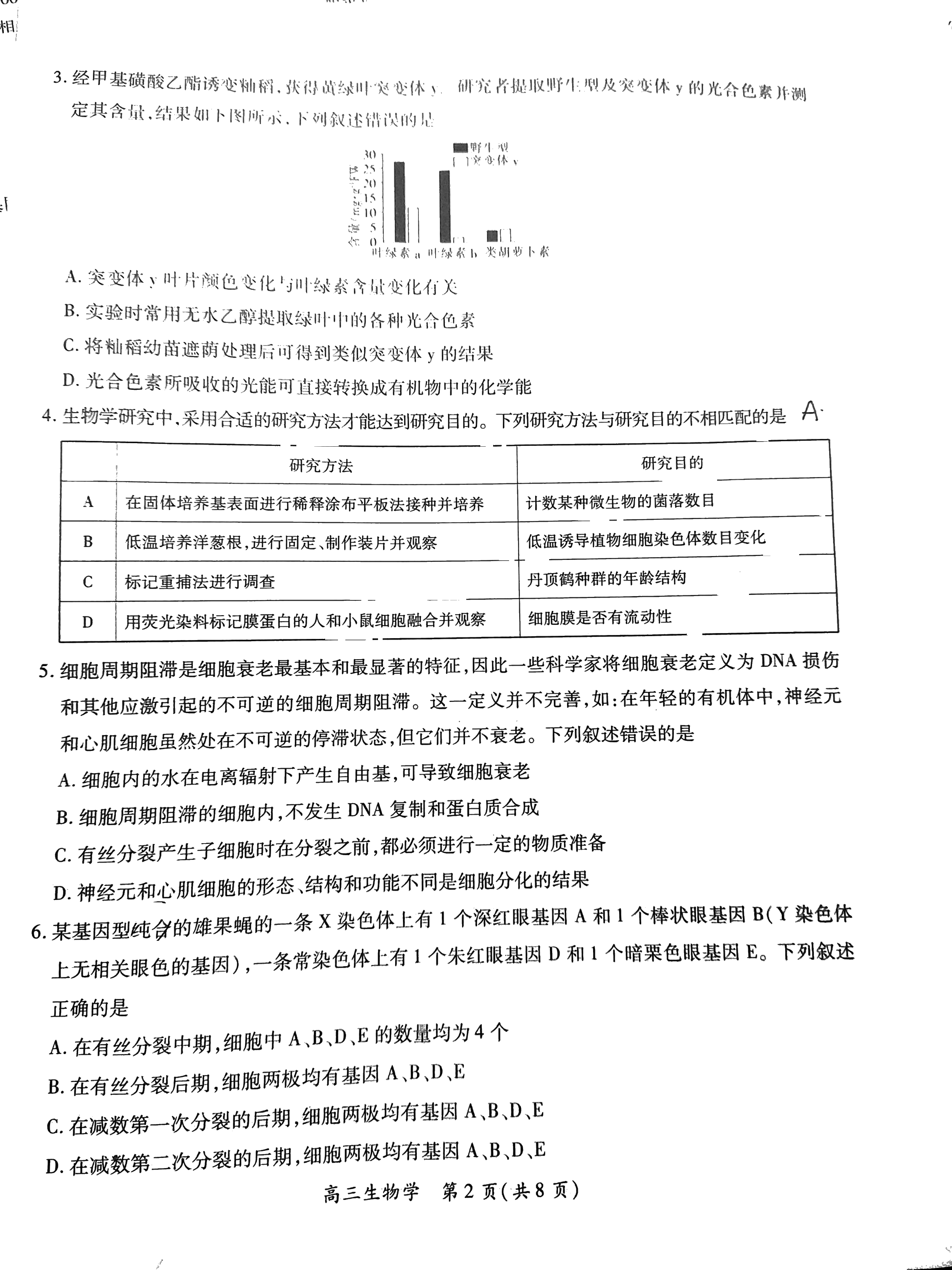 高三生物错题本！基础易错点，汇总整理
