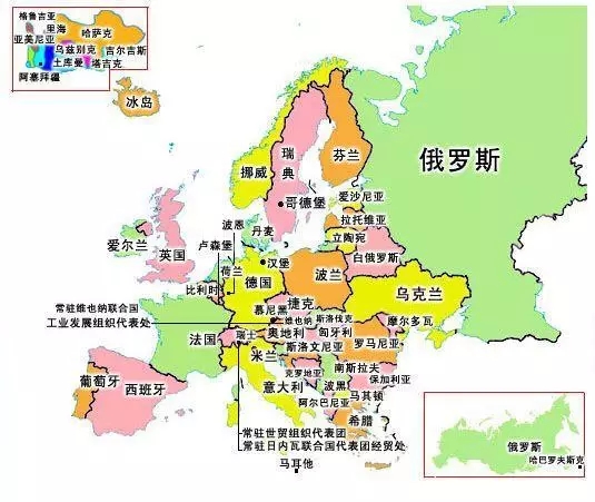 真正实现1分钟让你轻松,准确,牢固地记住欧洲地图