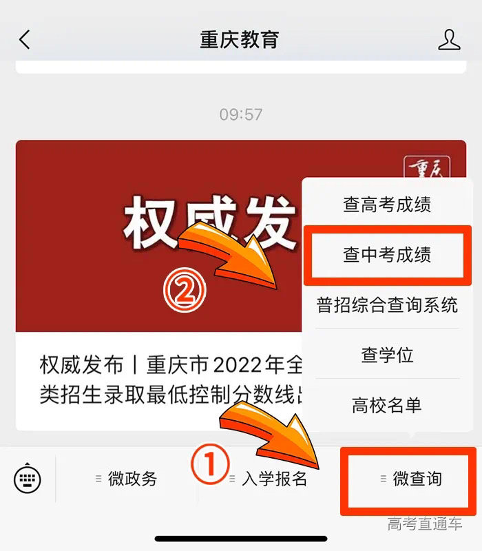 查询通道。重庆市教委 供图 图片