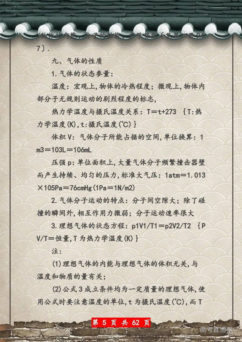 高中物理：物理总复习知识网络一览表-高考直通车