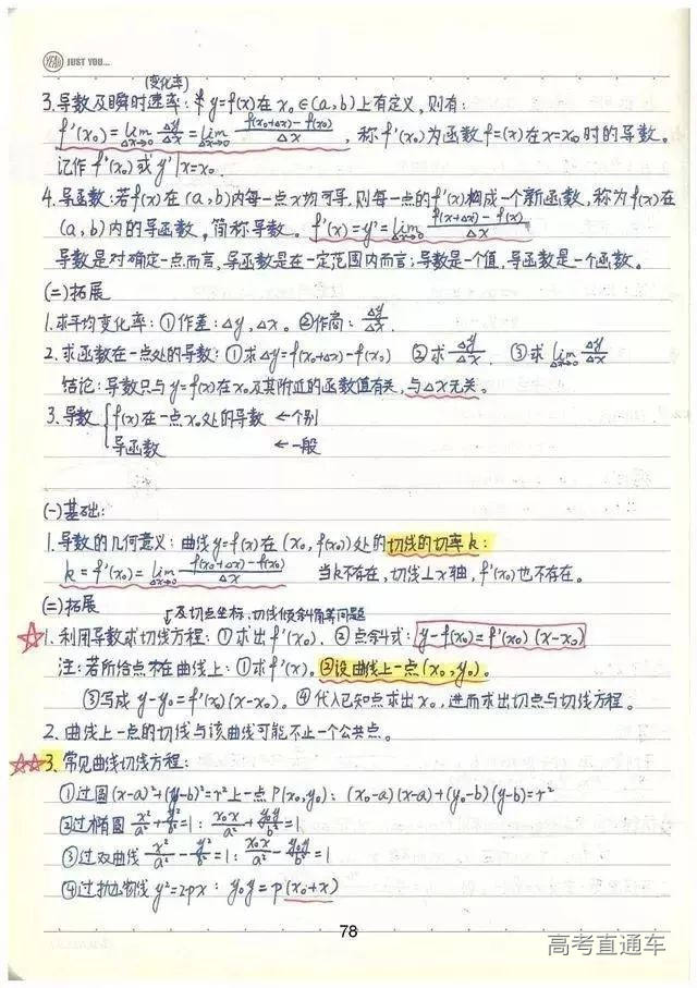 高中数学:从必修到选修,全知识点汇总-高考直通车